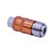 Interstate Pneumatics 1/4in Body x 1/4in FPT Universal Steel Safety Exhaust Coupler - Orange CG440-5O-D - alternate 1